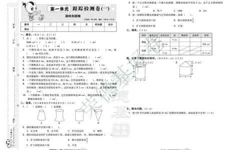 好卷六年级下册数学北京版A部分_2024年人教版小学数学一二三四五六年级上册下册期中期末试a0747_小学全科《同步练习+精品试卷》打包下载（1-6年级单元月考期中期末试卷）_小学数学