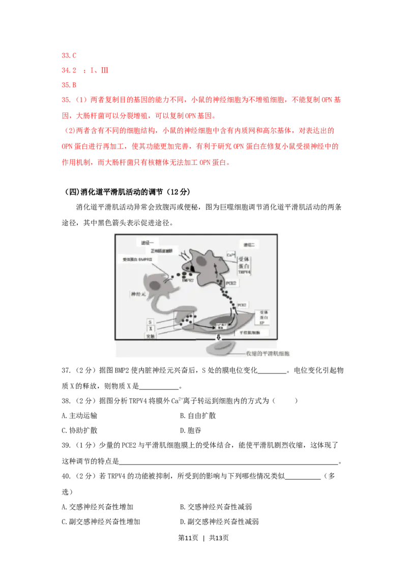 2020年高考生物试卷（上海）（解析卷）_生物历年高考真题_新&middot;Word版2008-2025&middot;高考生物真题_生物（按试卷类型分类）2008-2025_自主命题卷&middot;生物（2008-2025）_上海自主命题&middot;生物（2008-2022）