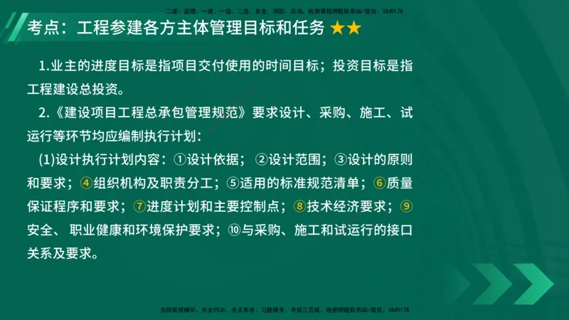 25年一建《项目管理》大V精讲第1章讲义在线版_2026年一级建造师_2026年一建管理_2025年一建管理SVIP_02-基础精讲✿高端面授✿深度强化_30-管理《强化精讲班》许名标YL