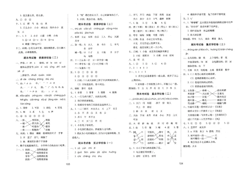 一上语文期末冲刺卷（24秋）_2024年人教版小学数学一二三四五六年级上册下册期中期末试a0747_小学全科《同步练习+精品试卷》打包下载（1-6年级单元月考期中期末试卷）_期末总复习
