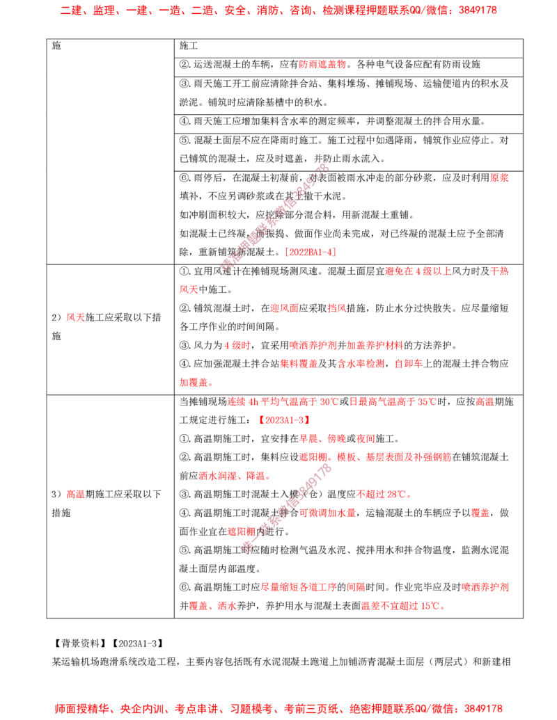 10.17-第2章-2.3-飞行区道面工程（五）_2026年一级建造师_2026年一建民航_2025年一建民航SVIP_02-基础精讲✿高端面授✿深度强化_11-民航《教材精讲班》高永志SMR_02.第二章