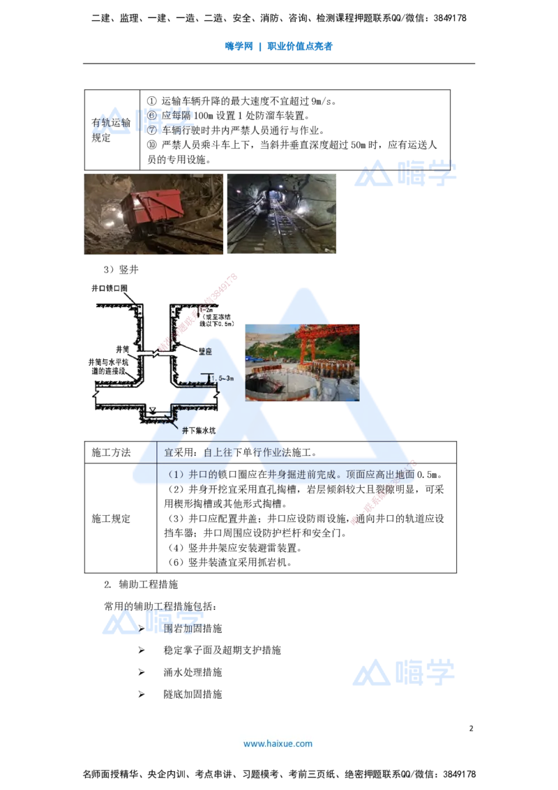 49.2025李昌春-名师精讲通关-第四章（49）隧道辅助坑道施工及辅助工程措施_2026年一级建造师_2026年一建公路_2025年一建公路SVIP_02-基础精讲✿高端面授✿深度强化_讲义