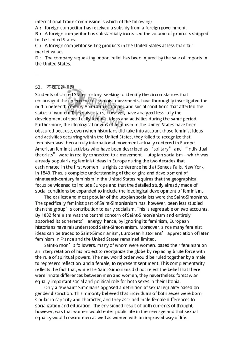 340501-阅读理解1-174339_军队文职(1)_01.军队文职真题-专业课_（全）版本一（历年真题+章节练习+模拟题）_英语言文学(军队文职)_章节练习_纯题目