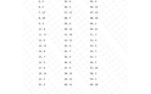 15以内减法第21~40篇答案_小学数学口算竖式脱式计算应用题一二三四五六年级上下册电_小学数学口算题库电子版（1-6）_小学数学口算一年级_口算题适合1年级(含答案）