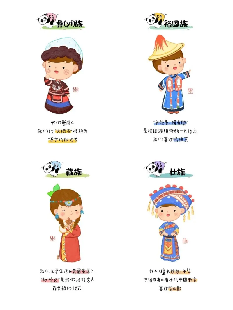 56个民族图鉴_语文试卷