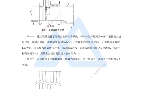 12.2025马丽娜-案例母题特训-模块一（11）施工技术2024案例五_2026年一级建造师_2026年一建水利_2025年一建水利SVIP_04-冲刺串讲✿考点强化✿小灶集训_讲义