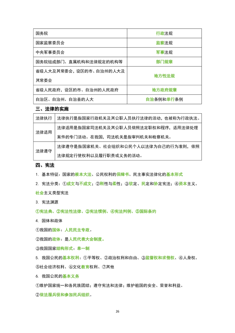 1.公共科目背诵手册_军队文职(1)_02.公共课笔记+知识点等_基本知识