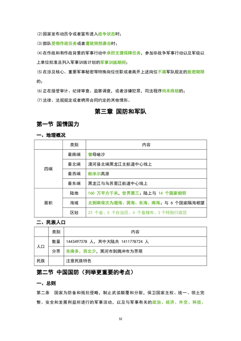 1.公共科目背诵手册_军队文职(1)_02.公共课笔记+知识点等_基本知识