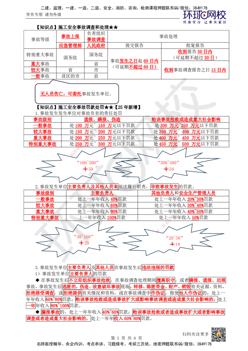 50.第50讲-74施工安全事故应急预案和调查处理_2026年一级建造师_2026年一建管理_2025年一建管理SVIP_02-基础精讲✿高端面授✿深度强化_25-管理《考点精讲班》张君、郑春秋HQ_讲义