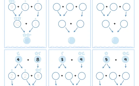 数学练习｜凑十法20以内加法练习册_幼小语数英专项资料_幼小数学专项