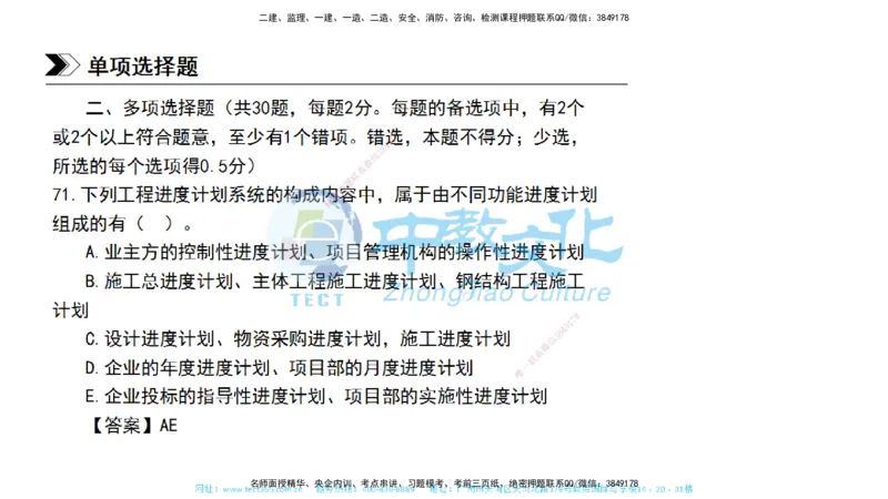 01.一建管理-2019年真题解析-讲义_2026年一级建造师_2026年一建管理_2025年一建管理SVIP_03-习题精析✿实战特训✿模考通关_24-管理《真题解析班》名师ZJ_课程讲义