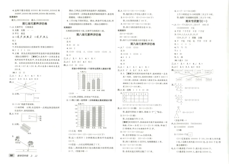 25秋《非常海淀AB卷》4年级上册 数学 冀教版 