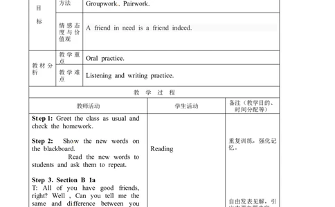 八年级英语教案：Unit3I&rsquo;mmoreoutgoingthanmysister3_初中英语新版_最新人教版英语八年级上册_老版（含有参考价值）_01教案人教版初中英语八上（多版本）易提分旗舰店