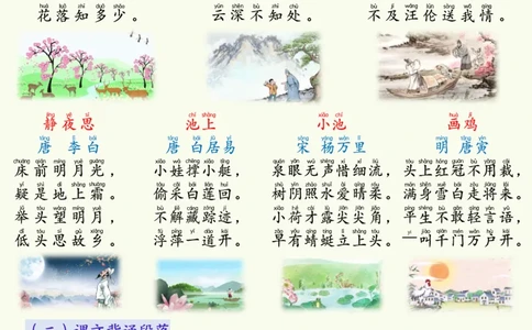 1094一下语文寒假预习全册必背知识汇总（17页）_一年级上下册资料_一年级下册小红书同款资料_一下数学