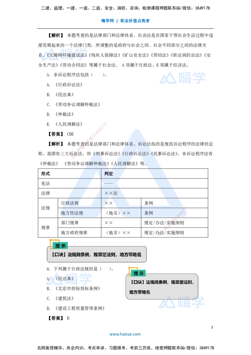 02.2025杜诗乐-万能母题特训-（1）第1章建设工程基本法律知识1_2026年一级建造师_2026年一建法规_2025年一建法规SVIP_03-习题精析✿实战特训✿模考通关_讲义