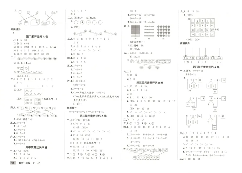 25秋《非常海淀AB卷》1年级上册 数学 冀教版 