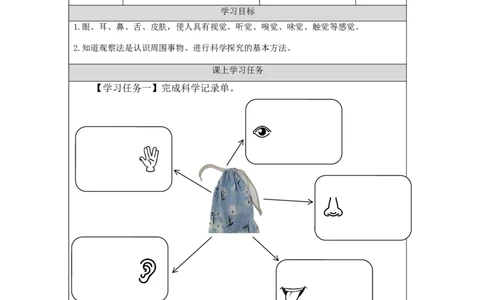 0918一年级科学(人教版)袋子里面有什么-3学习任务单_一年级上下册资料_小学一年级学习资料-25年更新版_1-09、小学一年级科学上册_人教鄂教版_学习任务单