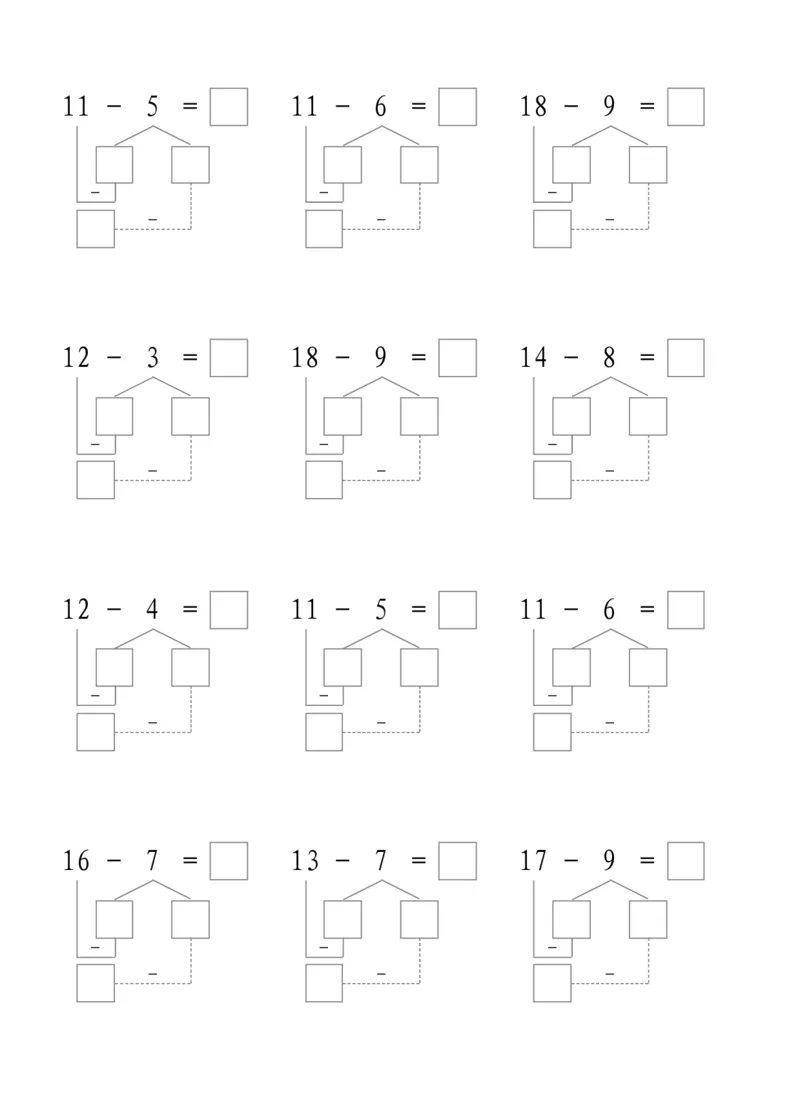 平十法5共17页_幼小衔接全套_7.幼小衔接全套_02、数学_2、凑十法借十法平十法破十法_1、平十法85页
