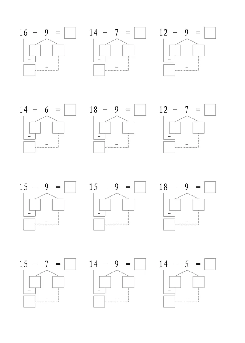 平十法5共17页_幼小衔接全套_7.幼小衔接全套_02、数学_2、凑十法借十法平十法破十法_1、平十法85页