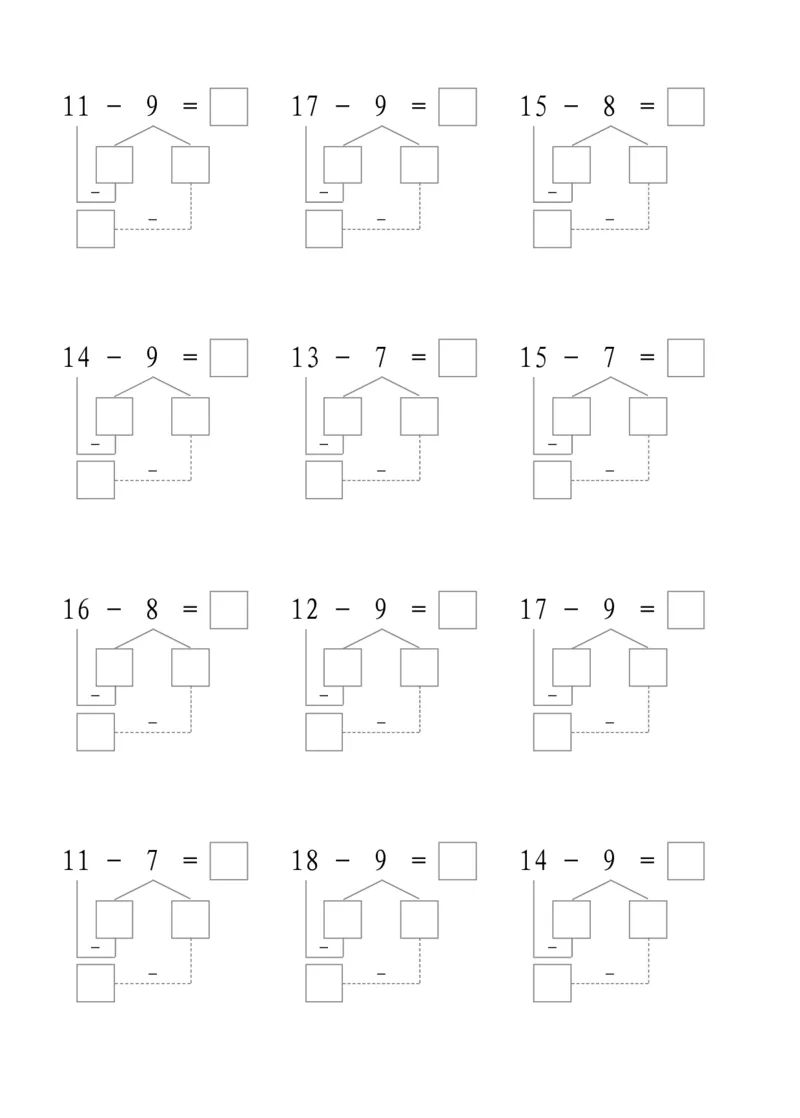 平十法5共17页_幼小衔接全套_7.幼小衔接全套_02、数学_2、凑十法借十法平十法破十法_1、平十法85页