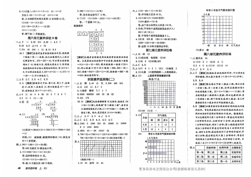 四年级数学上册人教版24秋《非常海淀单元测试AB卷》_2024年人教版小学数学一二三四五六年级上册下册期中期末试a0747_期末总复习_《非常海淀单元AB卷》24秋