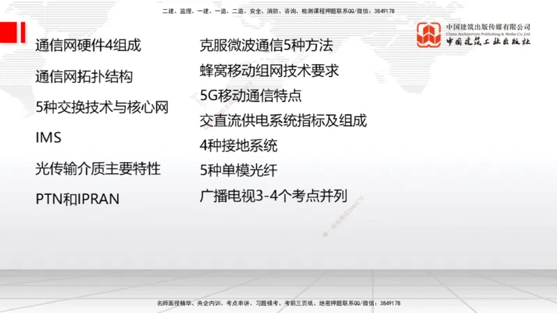 09.10一建《通信》考前指导公开课_2026年一级建造师_2026年一建通信_2025年一建通信SVIP_04-冲刺串讲✿考点强化✿小灶集训_23-通信《考前指导公开》杨鹏JGS_讲义