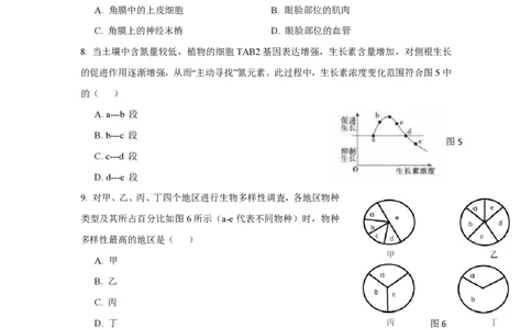 2019年高考生物试卷（上海）（空白卷）_生物历年高考真题_新&middot;PDF版2008-2025&middot;高考生物真题_生物（按试卷类型分类）2008-2025_自主命题卷&middot;生物（2008-2025）_上海自主命题&middot;生物（2008-2022）