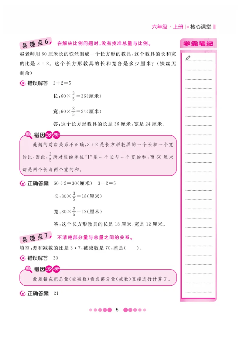 《核心课堂》6年级数学上册（冀教版）册_2024年人教版小学数学一二三四五六年级上册下册期中期末试a0747_小学全科《同步练习+精品试卷》打包下载（1-6年级单元月考期中期末试卷）