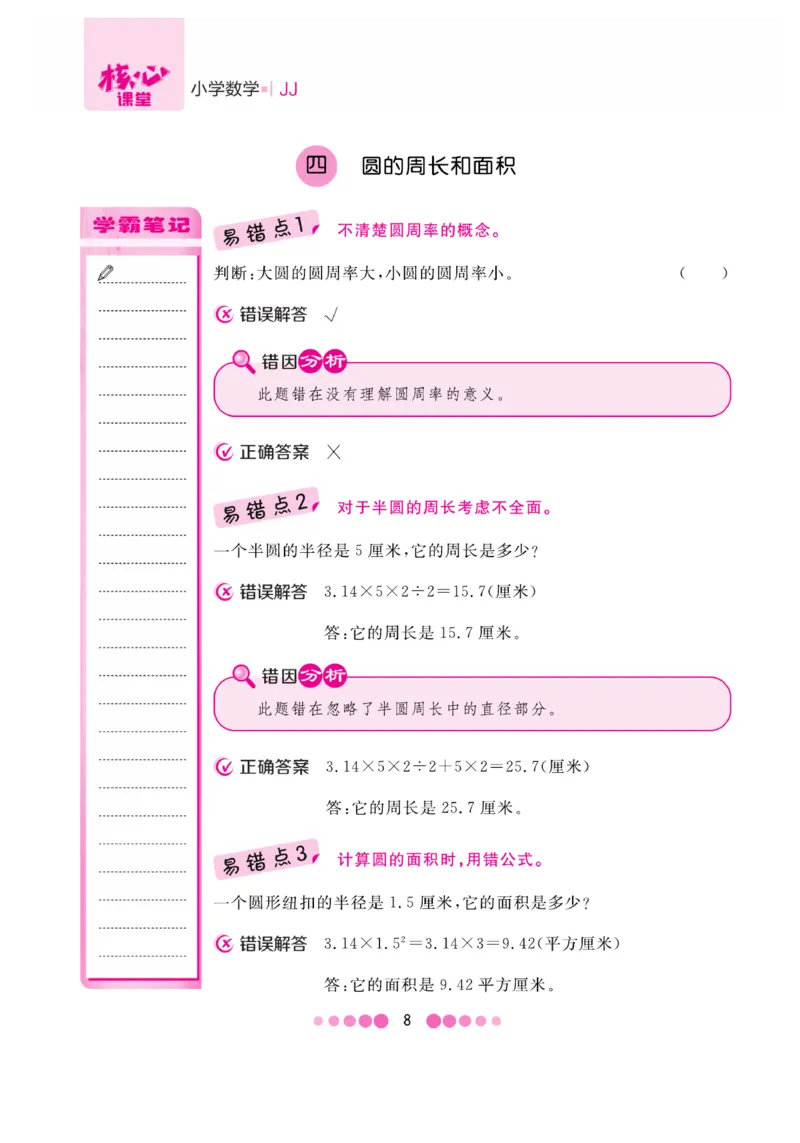 《核心课堂》6年级数学上册（冀教版）册_2024年人教版小学数学一二三四五六年级上册下册期中期末试a0747_小学全科《同步练习+精品试卷》打包下载（1-6年级单元月考期中期末试卷）