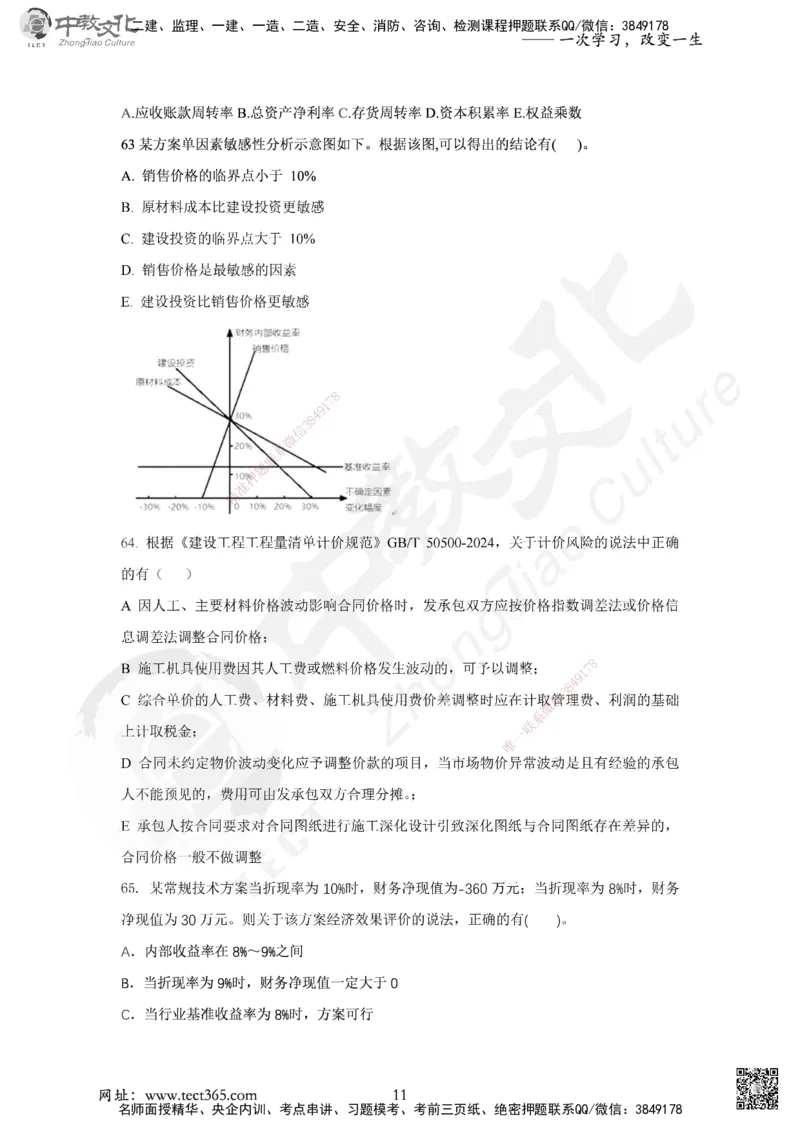 02.2025年一建《经济》集训实战A卷_2026年一级建造师_2026年一建经济_2025年一建经济SVIP_04-冲刺串讲✿考点强化✿小灶集训_48-经济《名师集训班》唐教授ZJ_课程讲义