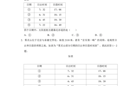 2019年高考地理试卷（江苏）（空白卷）_地理历年高考真题_新&middot;Word版2008-2025&middot;高考地理真题_地理（按年份分类）2008-2025_2019&middot;地理高考真题