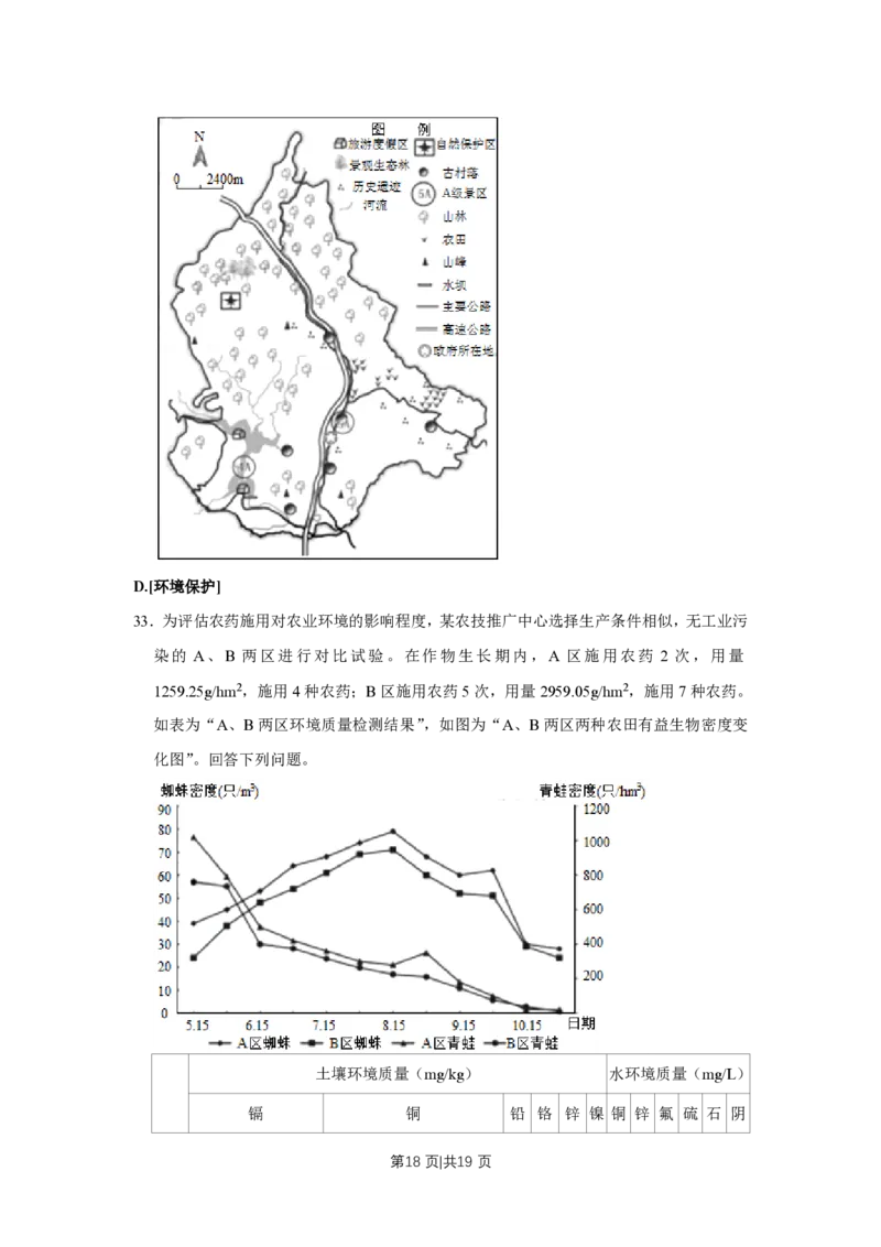 2019年高考地理试卷（江苏）（空白卷）_地理历年高考真题_新&middot;PDF版2008-2025&middot;高考地理真题_地理（按年份分类）2008-2025_2019&middot;地理高考真题