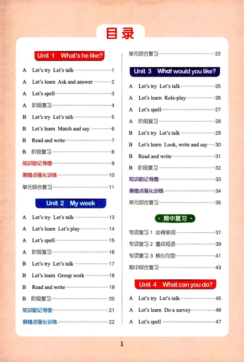 25秋《默写小达人》5年级上册英语人教pep_五年级(3)