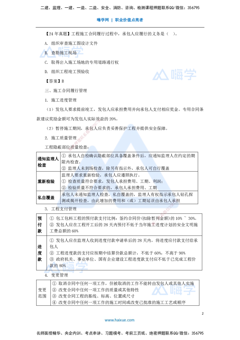 09.2025杨彬-考前拔分速成-第3章（2）3.2工程合同管理_2026年一级建造师_2026年一建管理_2025年一建管理SVIP_04-冲刺串讲✿考点强化✿小灶集训_19-管理《考前拔分速成》杨彬HX_讲义