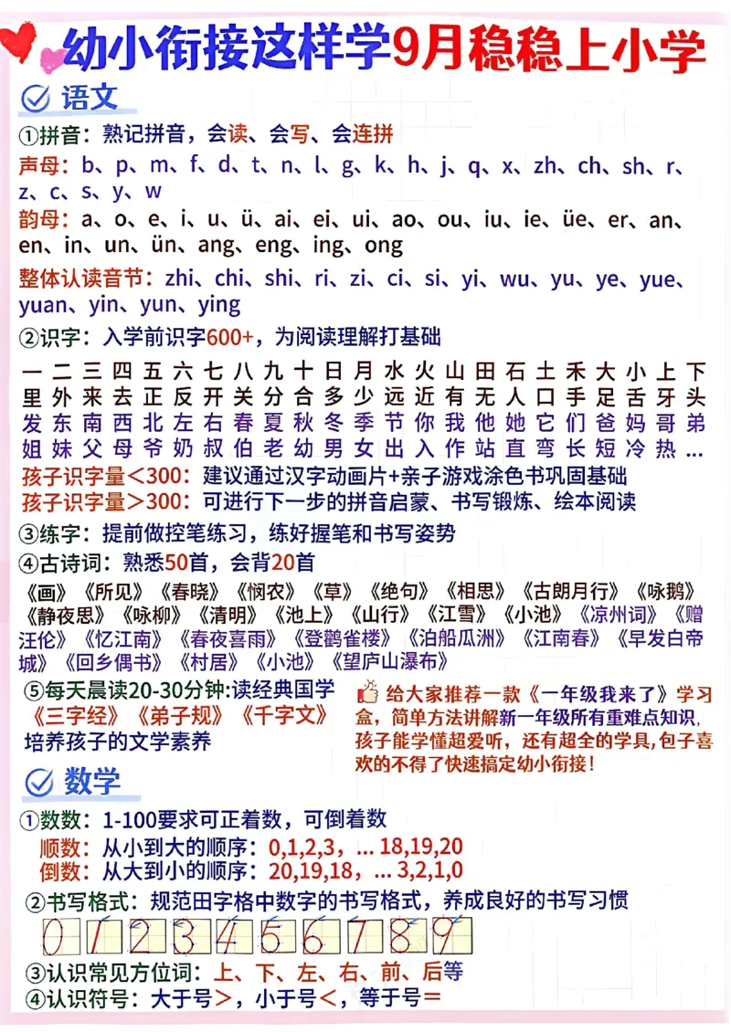 幼小衔接这样学9月份稳上一年级_幼小衔接全套_幼小衔接资料大全_幼小衔接资料1️⃣_幼小衔接语文
