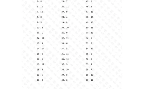 15以内加法第61~80篇答案_小学数学口算竖式脱式计算应用题一二三四五六年级上下册电_小学数学口算题库电子版（1-6）_小学数学口算一年级_口算题适合1年级(含答案）