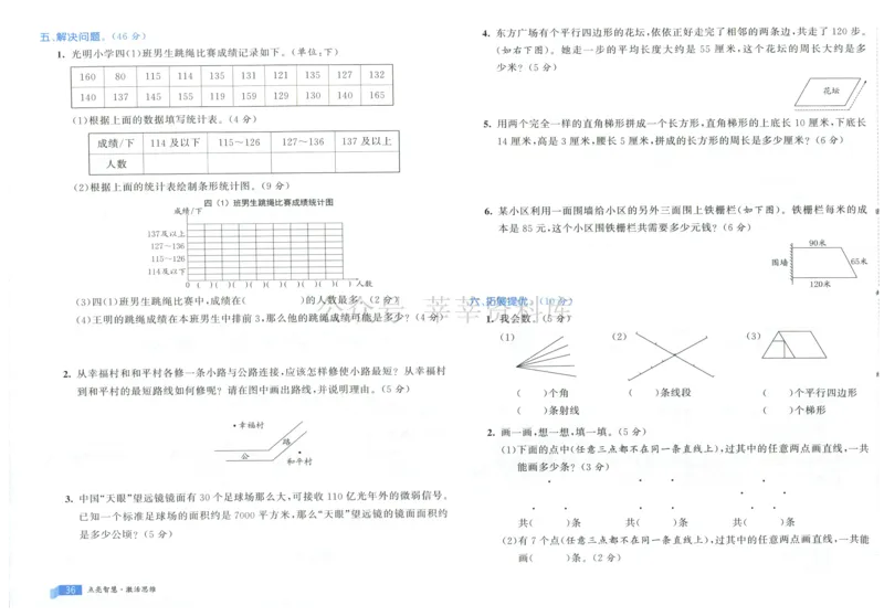 25秋亮点激活大试卷 4人数（上）