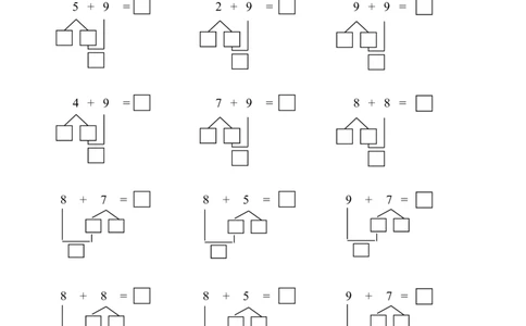 凑十法破十法综合练习题28页_幼小衔接全套_7.幼小衔接全套_02、数学_2、凑十法借十法平十法破十法_5、综合练习48页