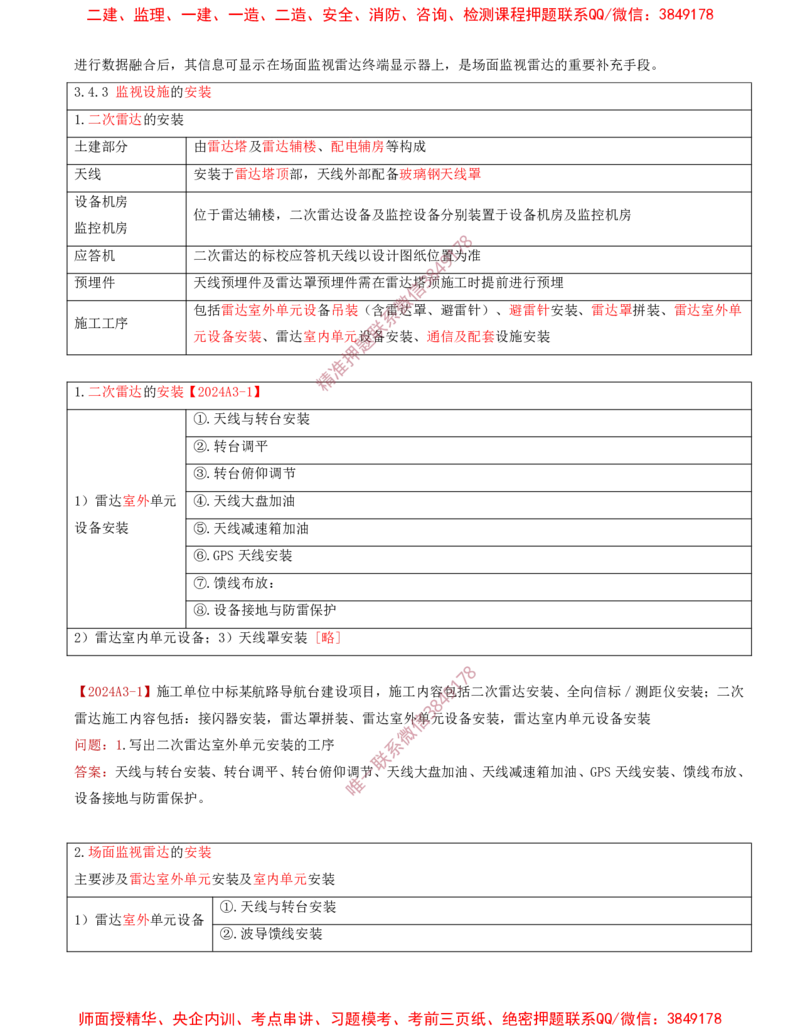08.31-第3章-3.4-民航空管监视工程（二）_2026年一级建造师_2026年一建民航_2025年一建民航SVIP_02-基础精讲✿高端面授✿深度强化_11-民航《教材精讲班》高永志SMR_03.第三章