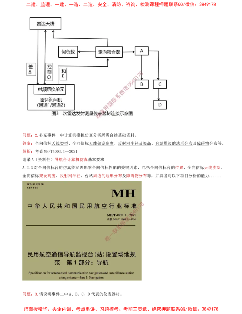 08.31-第3章-3.4-民航空管监视工程（二）_2026年一级建造师_2026年一建民航_2025年一建民航SVIP_02-基础精讲✿高端面授✿深度强化_11-民航《教材精讲班》高永志SMR_03.第三章