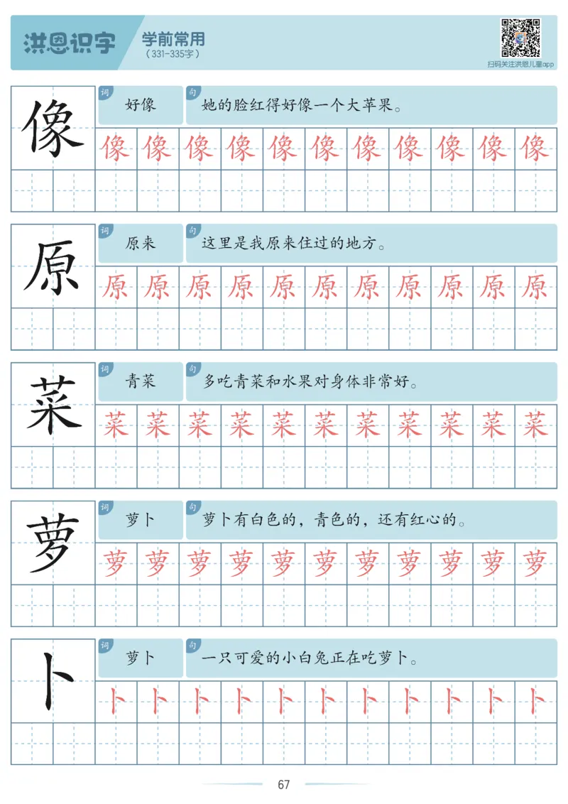 洪恩识字字帖201-600_幼小衔接全套_幼小衔接资料大全_幼小衔接资料1️⃣_幼小衔接语文_洪恩识字