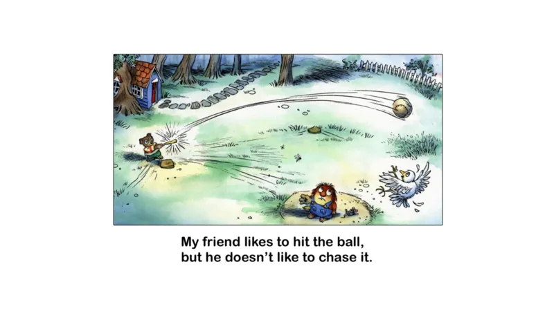 20.Justmyfriendandme_Frank（小毛怪）老师爆笑阅读单词课（50个故事3000词）_小炸毛爆笑故事单词课课件