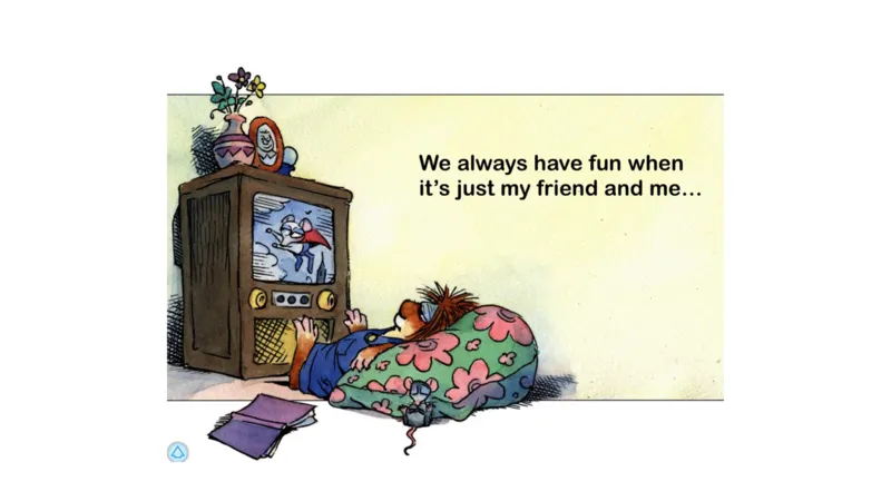 20.Justmyfriendandme_Frank（小毛怪）老师爆笑阅读单词课（50个故事3000词）_小炸毛爆笑故事单词课课件