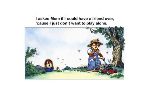 20.Justmyfriendandme_Frank（小毛怪）老师爆笑阅读单词课（50个故事3000词）_小炸毛爆笑故事单词课课件