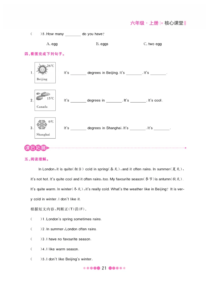 《核心课堂》6年级英语上册（冀教版）书_2024年人教版小学数学一二三四五六年级上册下册期中期末试a0747_小学全科《同步练习+精品试卷》打包下载（1-6年级单元月考期中期末试卷）