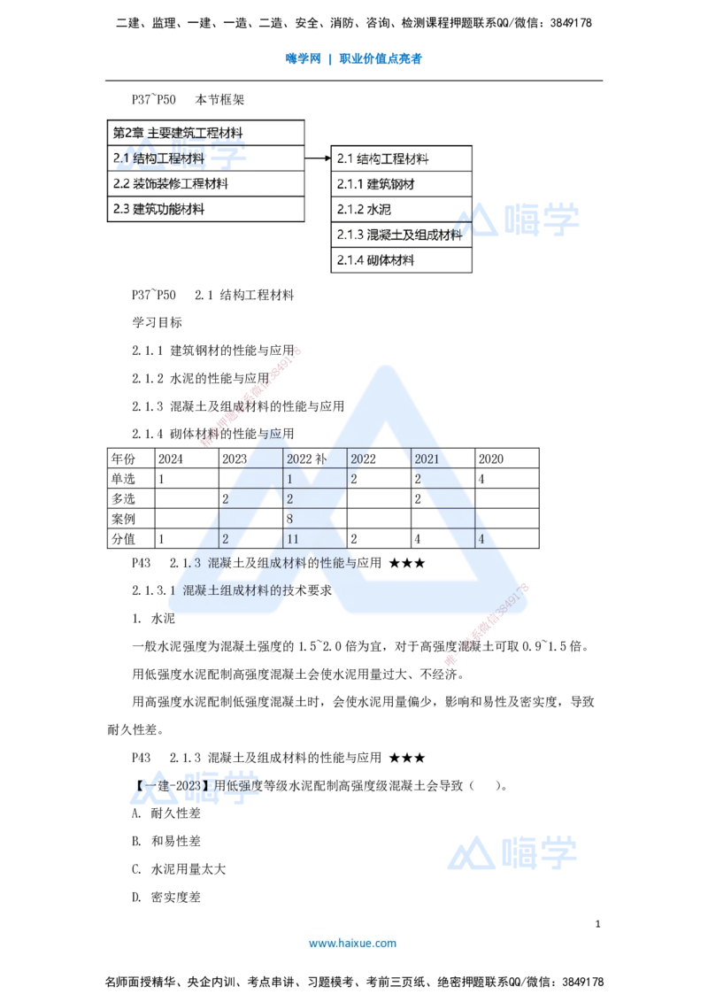 10.2025臧雪志-3D实景通关-第2章建筑材料2.1结构材料-3混凝土_2026年一级建造师_2026年一建建筑_2025年一建建筑SVIP_02-基础精讲✿高端面授✿深度强化_讲义