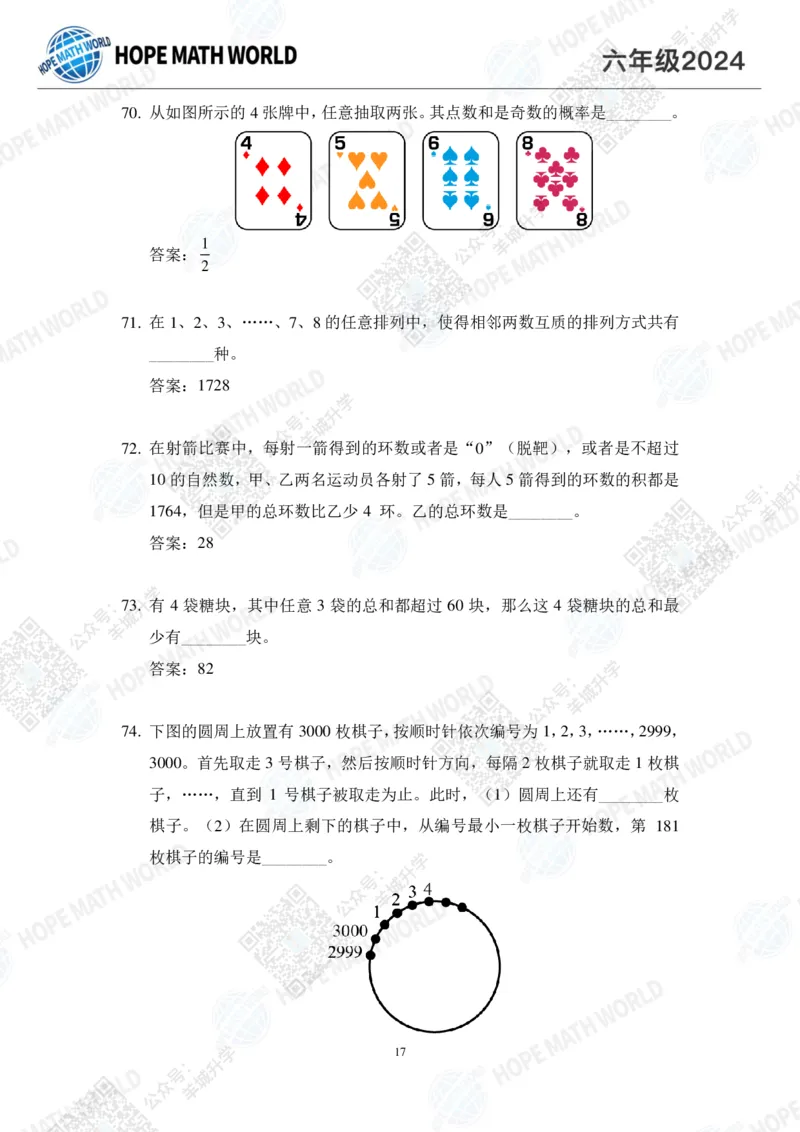 2024IHC6培训题-答案版_希望杯IHC