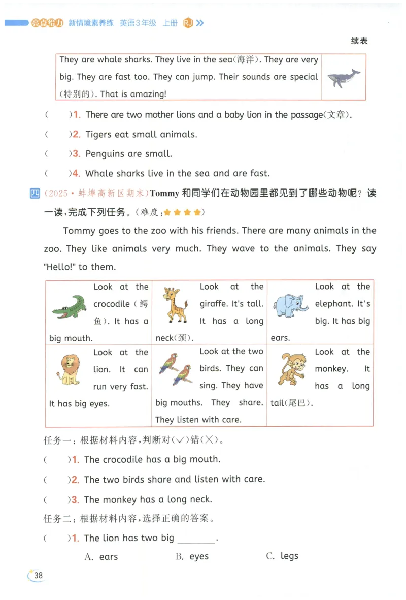 25秋 亮点给力新情境素养 英语人教版 3年级上册