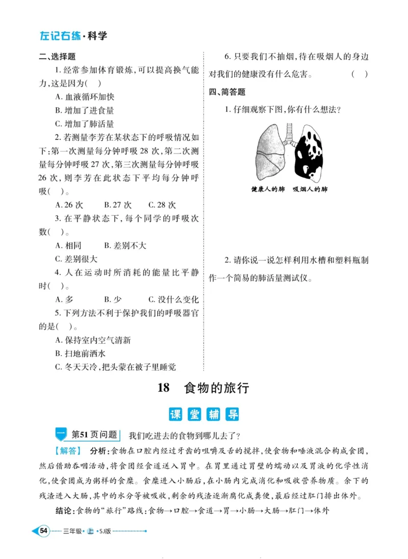 科学苏教版左记右练3年级上册_2024年人教版小学数学一二三四五六年级上册下册期中期末试a0747_小学全科《同步练习+精品试卷》打包下载（1-6年级单元月考期中期末试卷）_小学科学