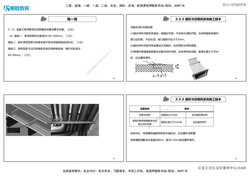 3.3通风与空调工程施工技术2（可打印版）_2026年一级建造师_2026年一建机电_2025年一建机电SVIP_02-基础精讲✿高端面授✿深度强化_12-机电《教材精讲班》王峰RS推荐_讲义